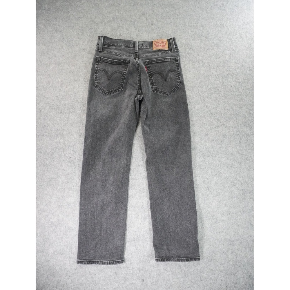 Levis Jeans Womens 27 Fits 25x24.5 Wedgie‎ Straight Denim Stretch Mid Rise Black - Picture 11 of 13
